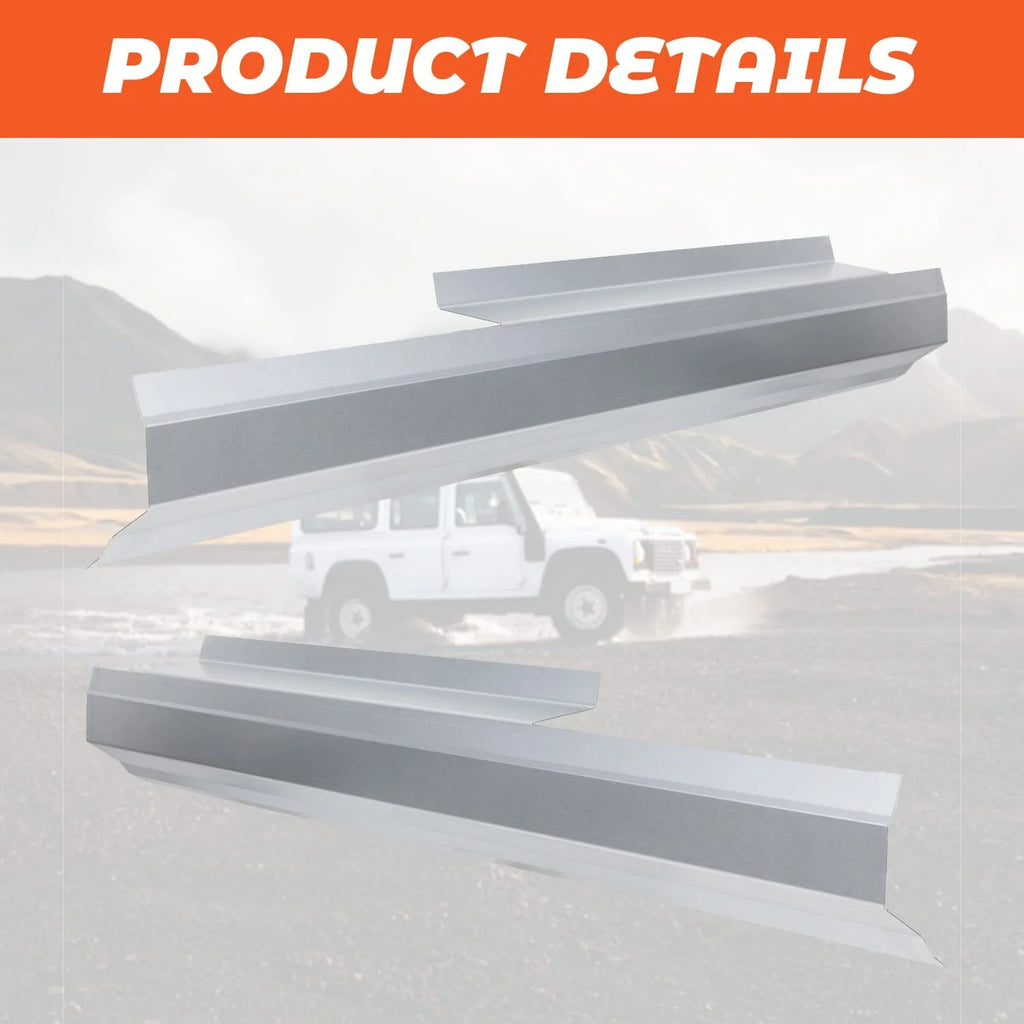 Slip-on Rocker Panels Replacement for 2007-2013 Chevy Silverado GMC Sierra 2 Door Standard Cab H7437