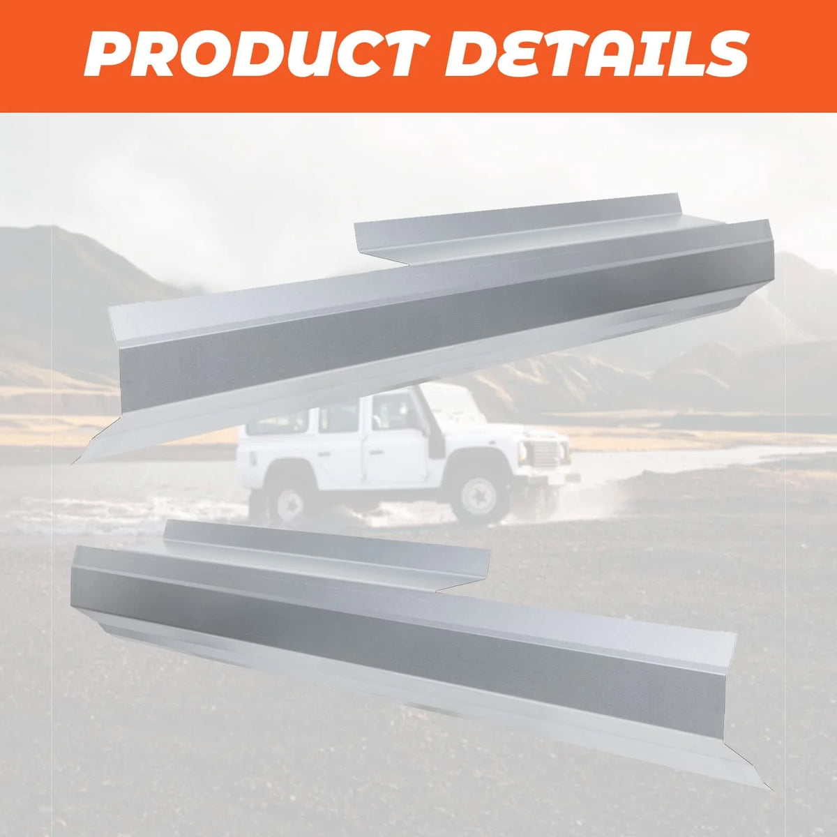 Slip-on Rocker Panels Replacement for 2007-2013 Chevy Silverado GMC Sierra 2 Door Standard Cab H7437