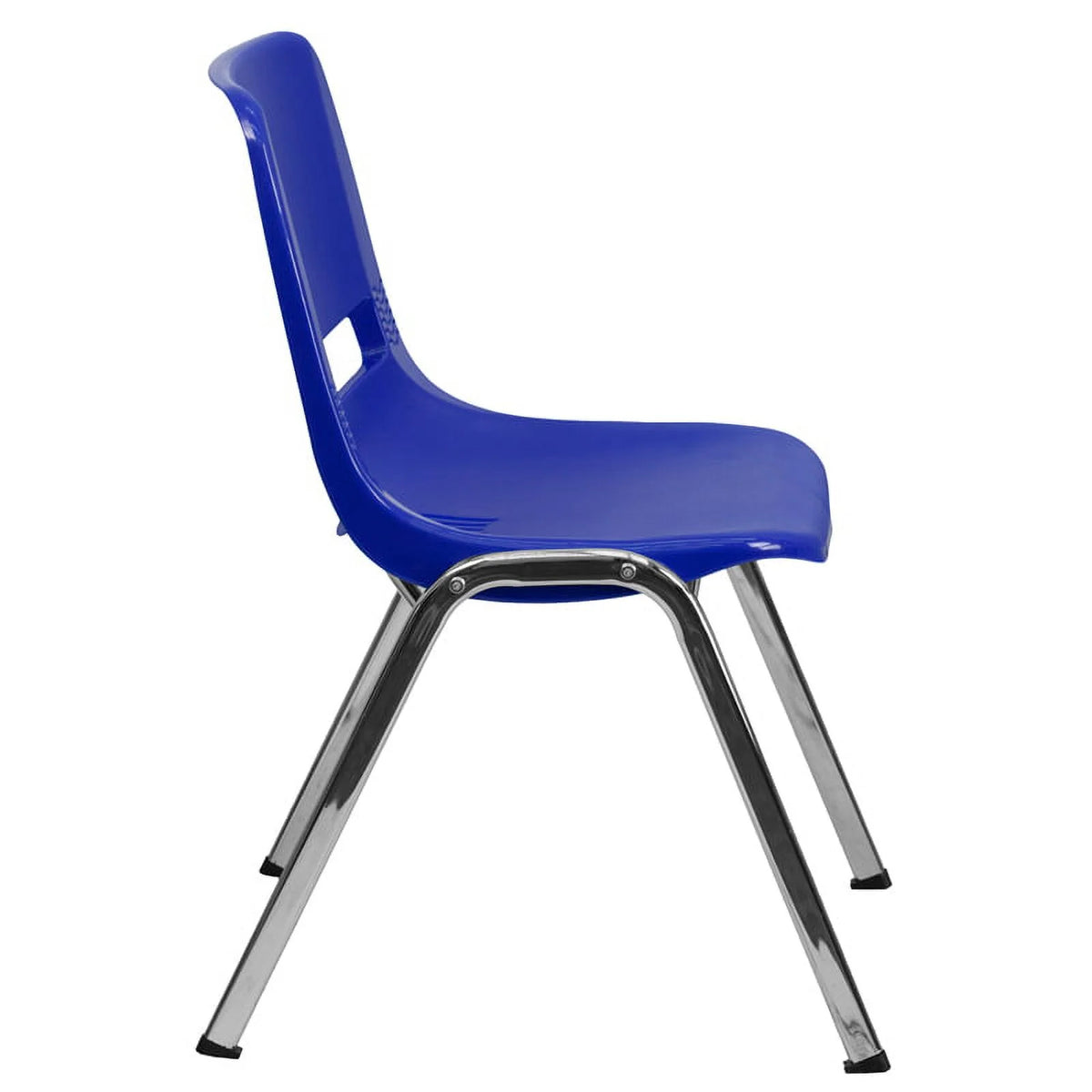 Navy Ergonomic Stack Chair with Chrome Frame C60679