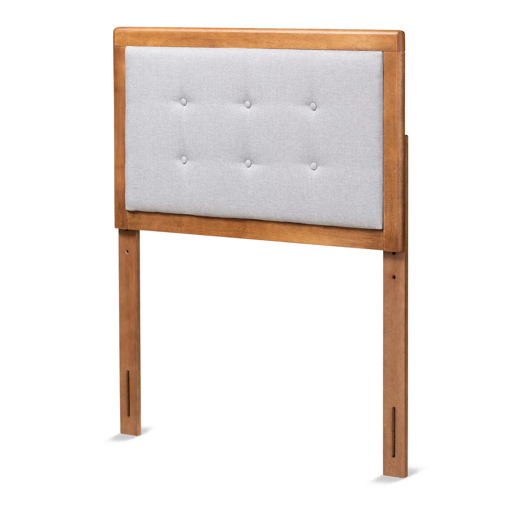 Light Grey Walnut Twin Headboard X556