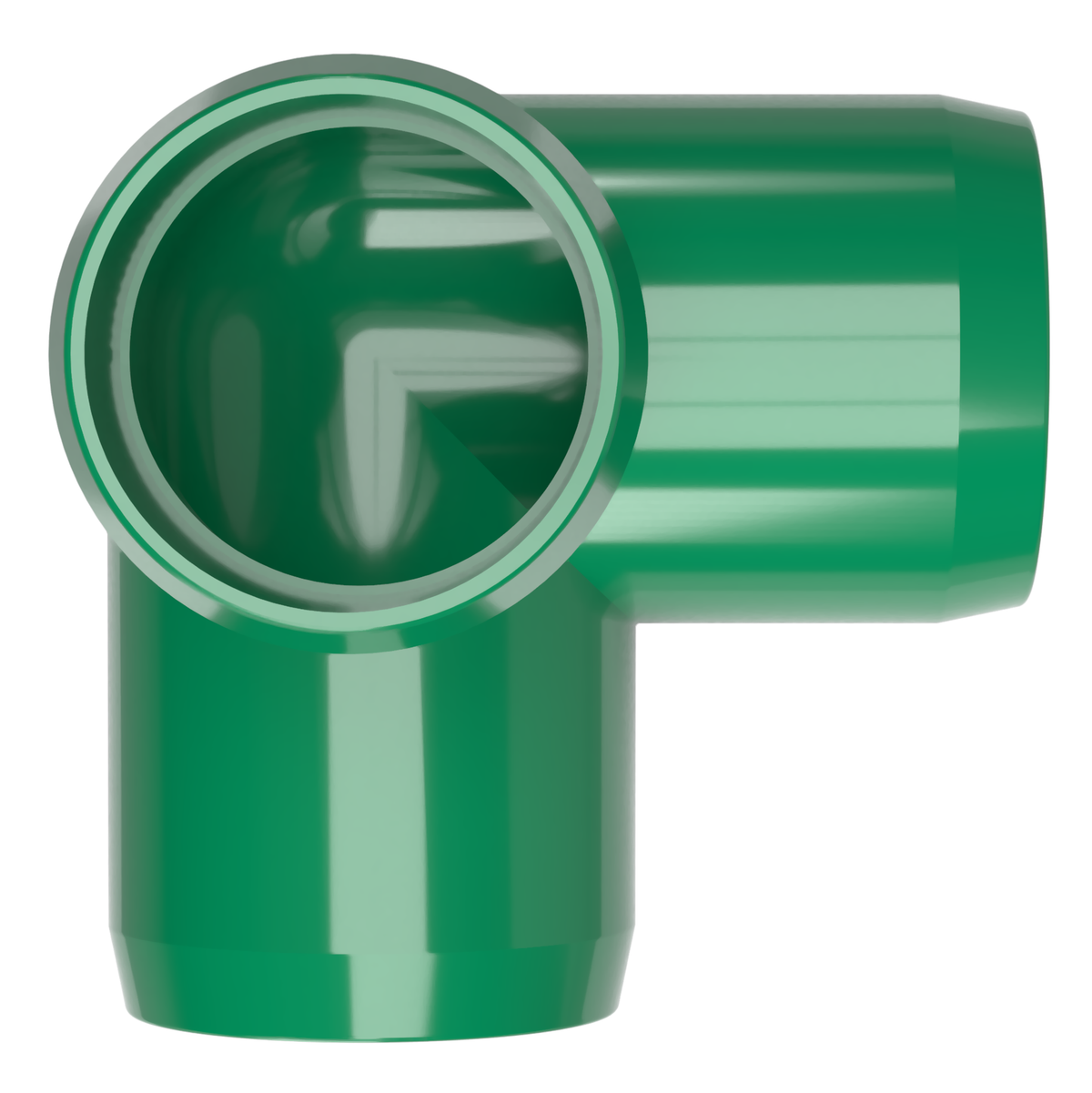 3/4" Size Green 3-Way Elbow PVC Fitting 8-Pack X564