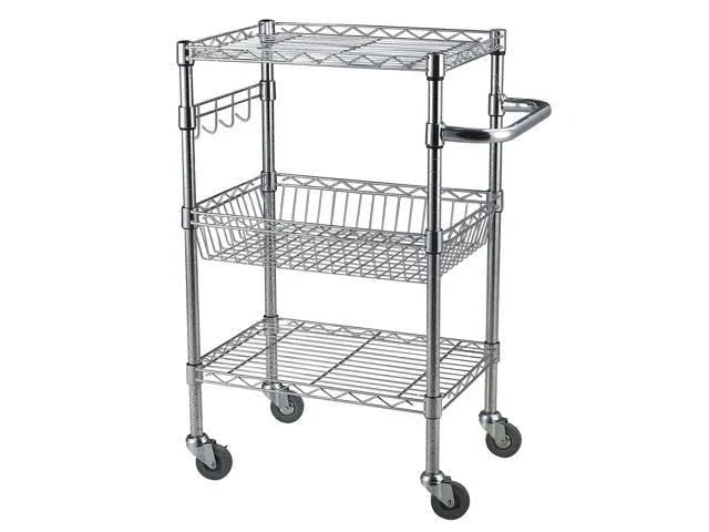 Bamboo Top Wire Cart H17180