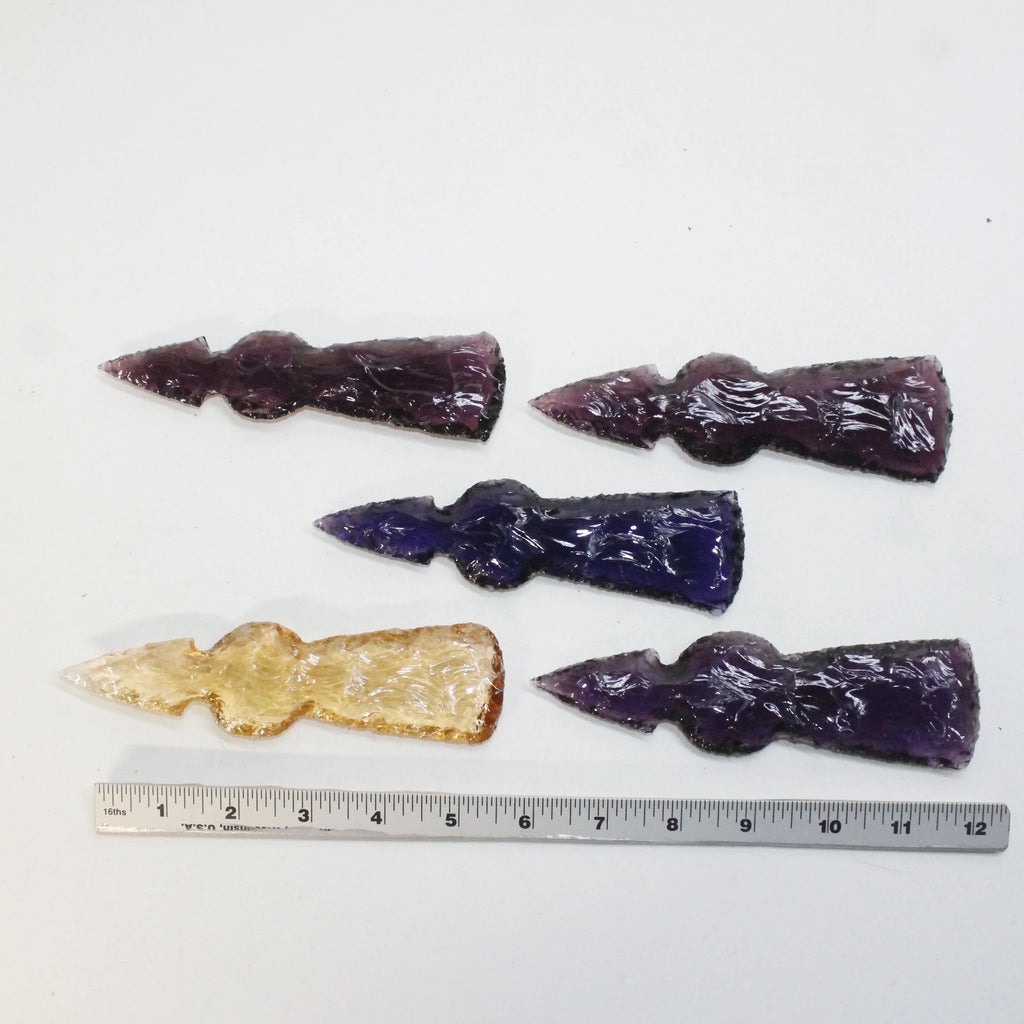 Glass Ornamental Tomahawk Heads E3519