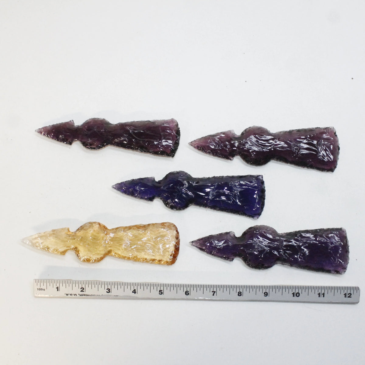 Glass Ornamental Tomahawk Heads E3519