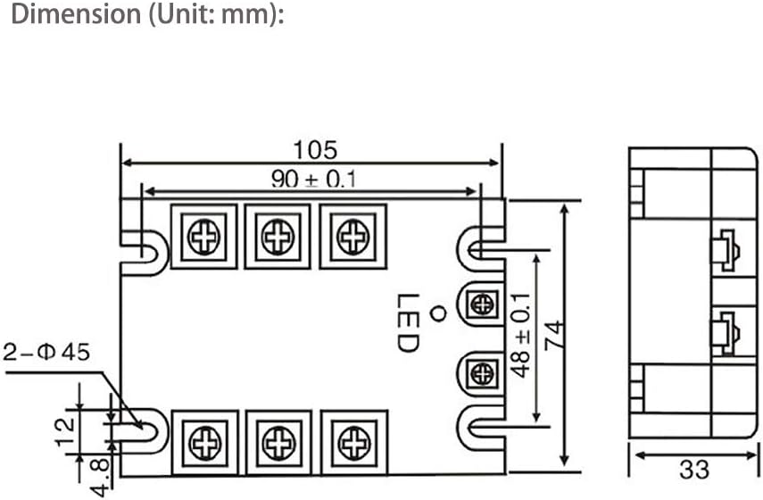 Solid State Relay 3 Phase 80A J955