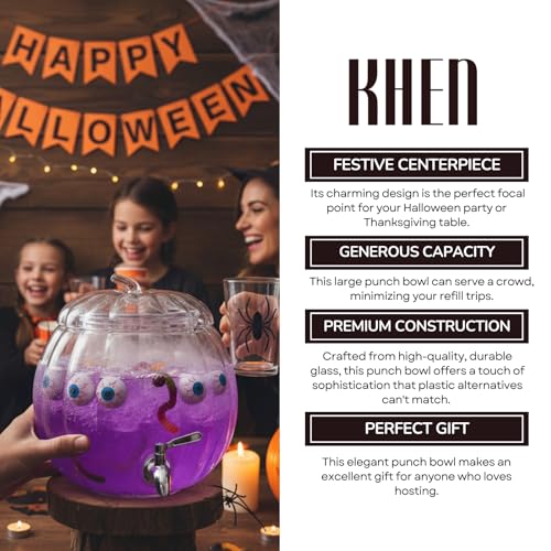 Glass Pumpkin Drink Dispenser 2 Gallon E200083