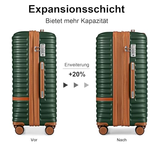 20 Inch Expandable Spinner Wheel Hard Shell Luggage Set with TSA Lock Y682079
