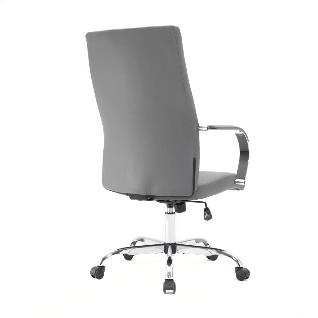 Adjustable Height Leather Office Chair with Tilt & 360 Degree Swivel H136