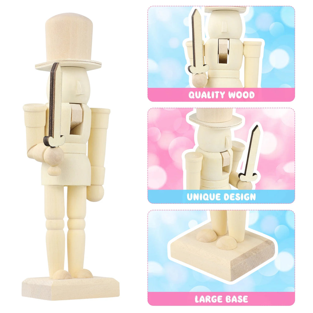 Unfinished Wooden Nutcracker Doll W257350