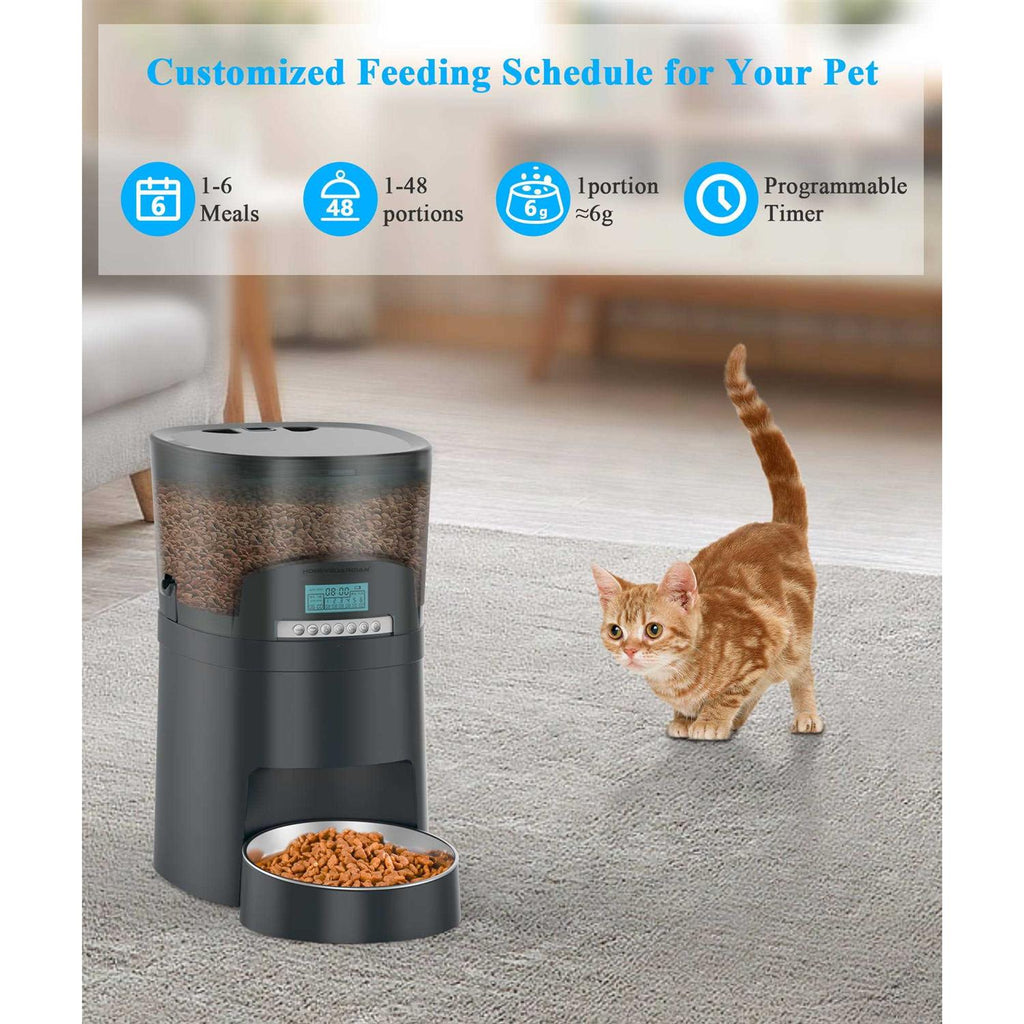 4.5l Automatic Pet Feeder 6 Meal Portion Control T833802