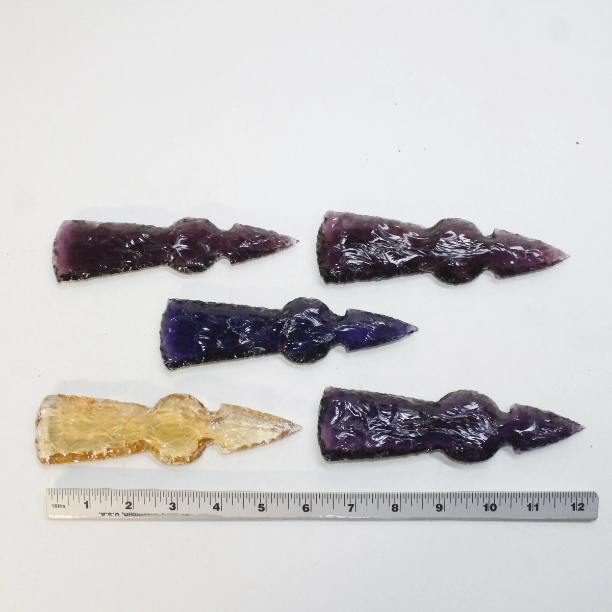 Glass Ornamental Tomahawk Heads E3519