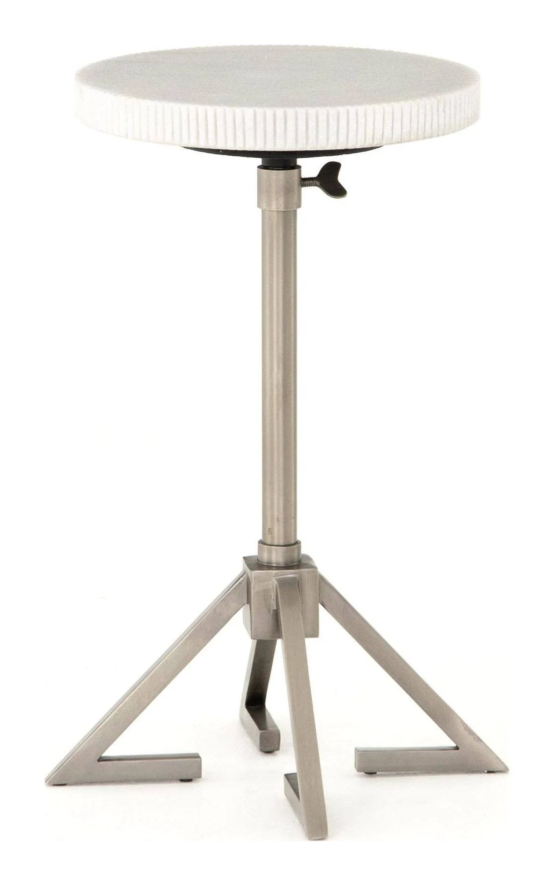 Antique Pewter Adjustable Accent Table M155