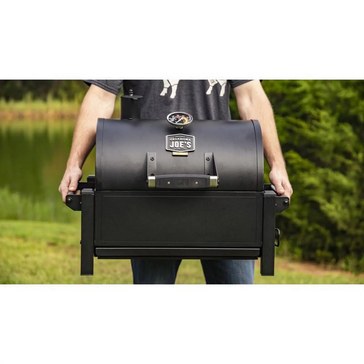 Portable Tabletop Steel Charcoal Grill H1980