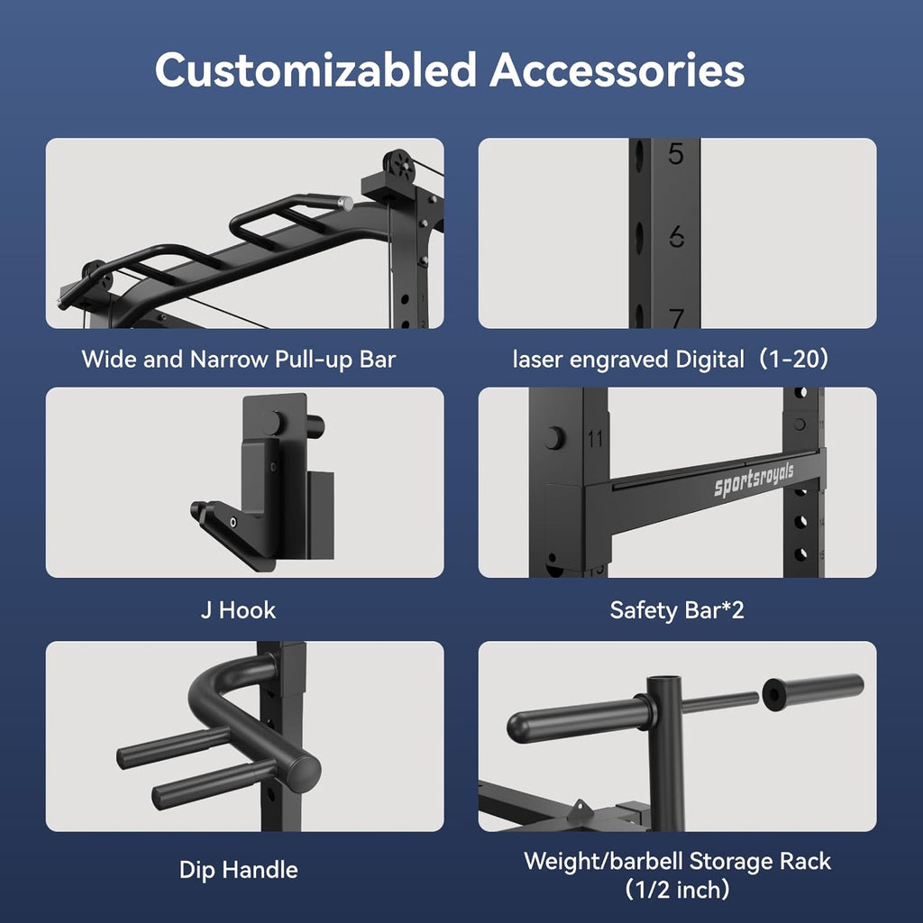 Power Cage with Adjustable Cable Crossover System W4506