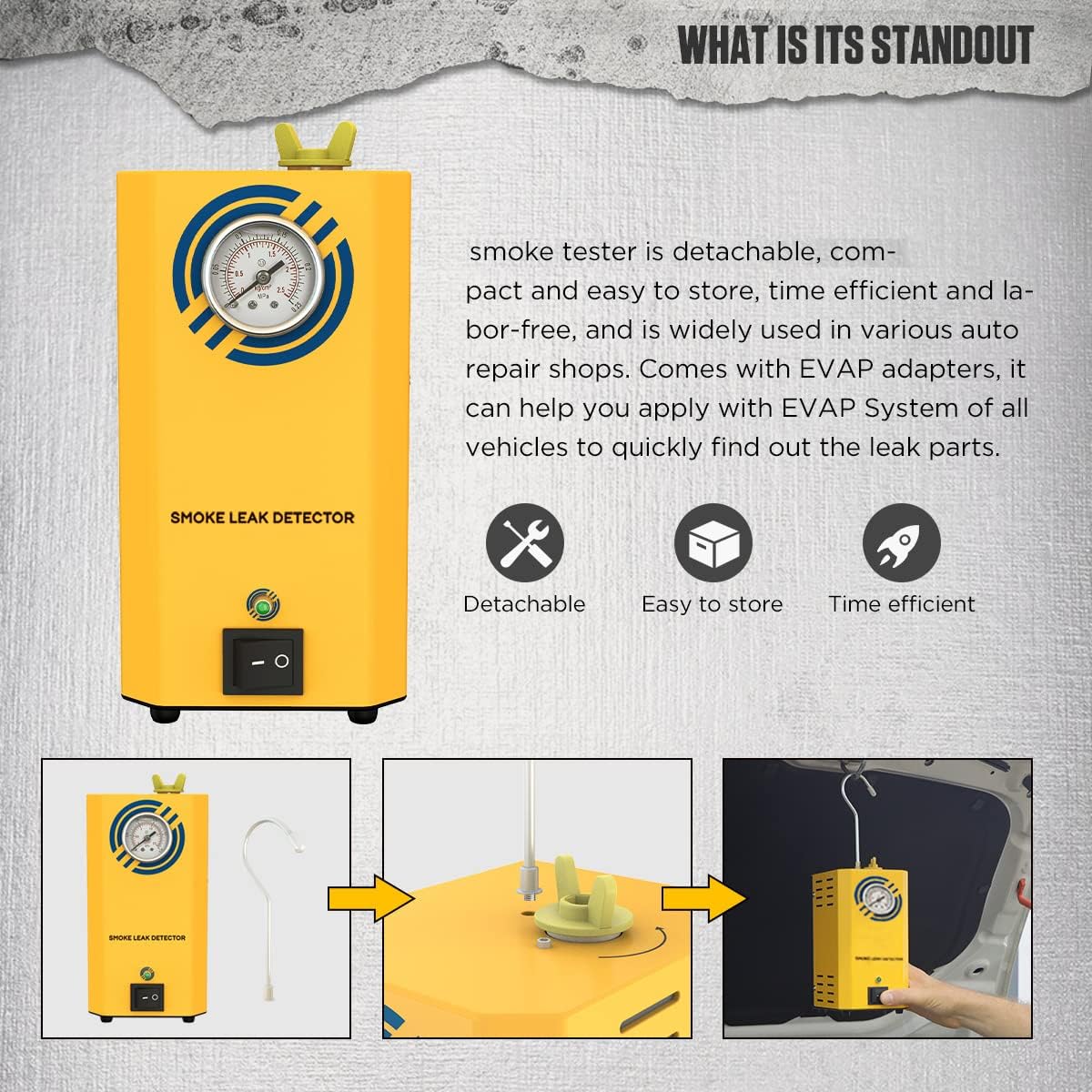 12V Smoke Leak Locator Tester O107
