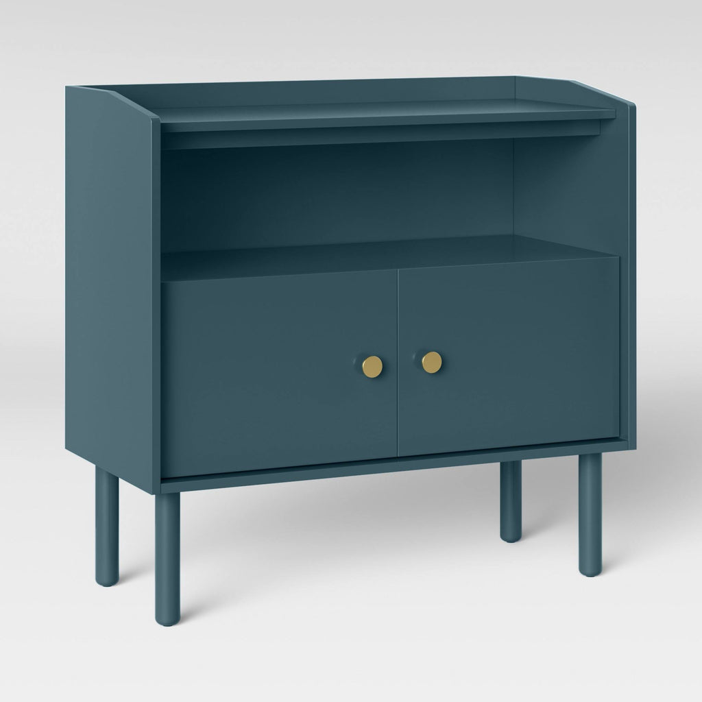 Blue 2 Door Accent Cabinet U781
