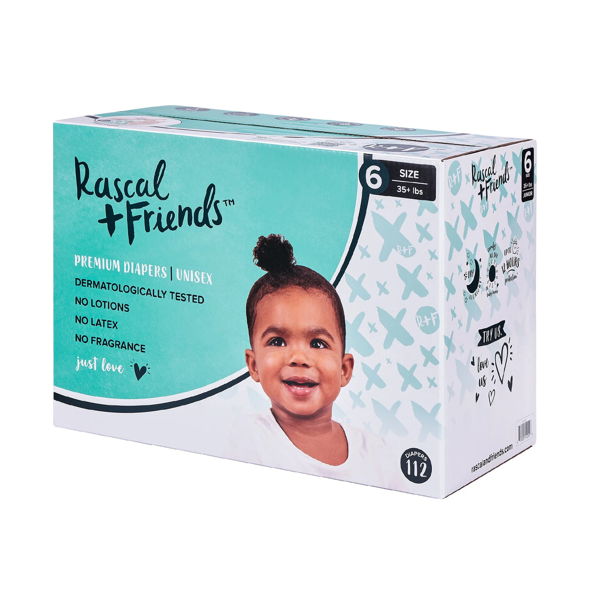 Premium Diapers Size 6, 112 Count E4104