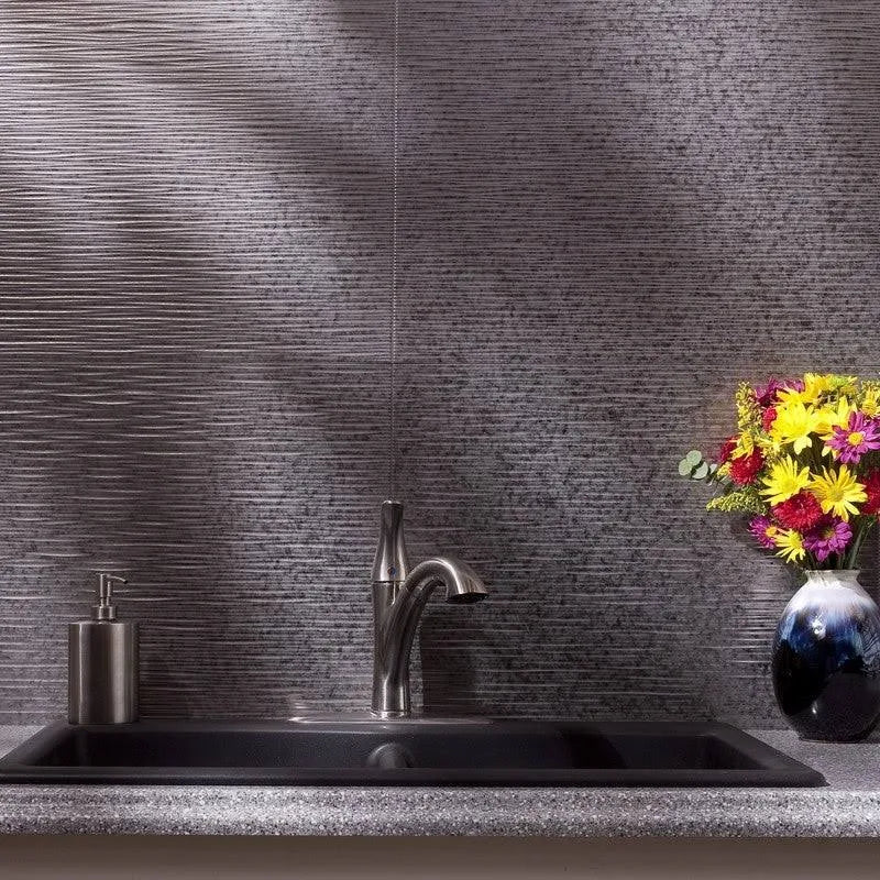 18in x 24in Galvanized Steel Backsplash Panel (5 Pack) M5241