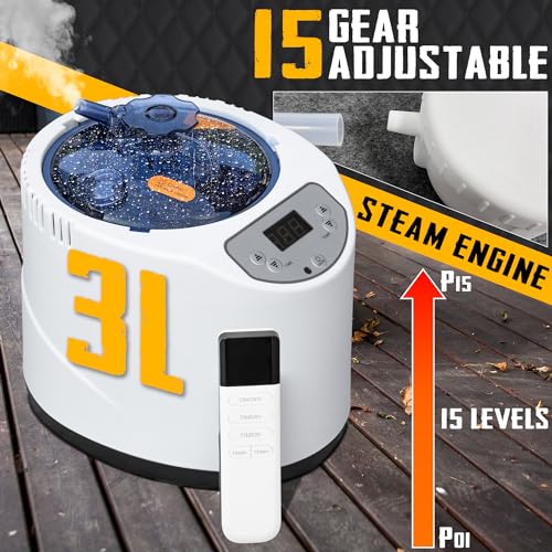 Navy Blue Portable Steam Sauna with Chair F3729