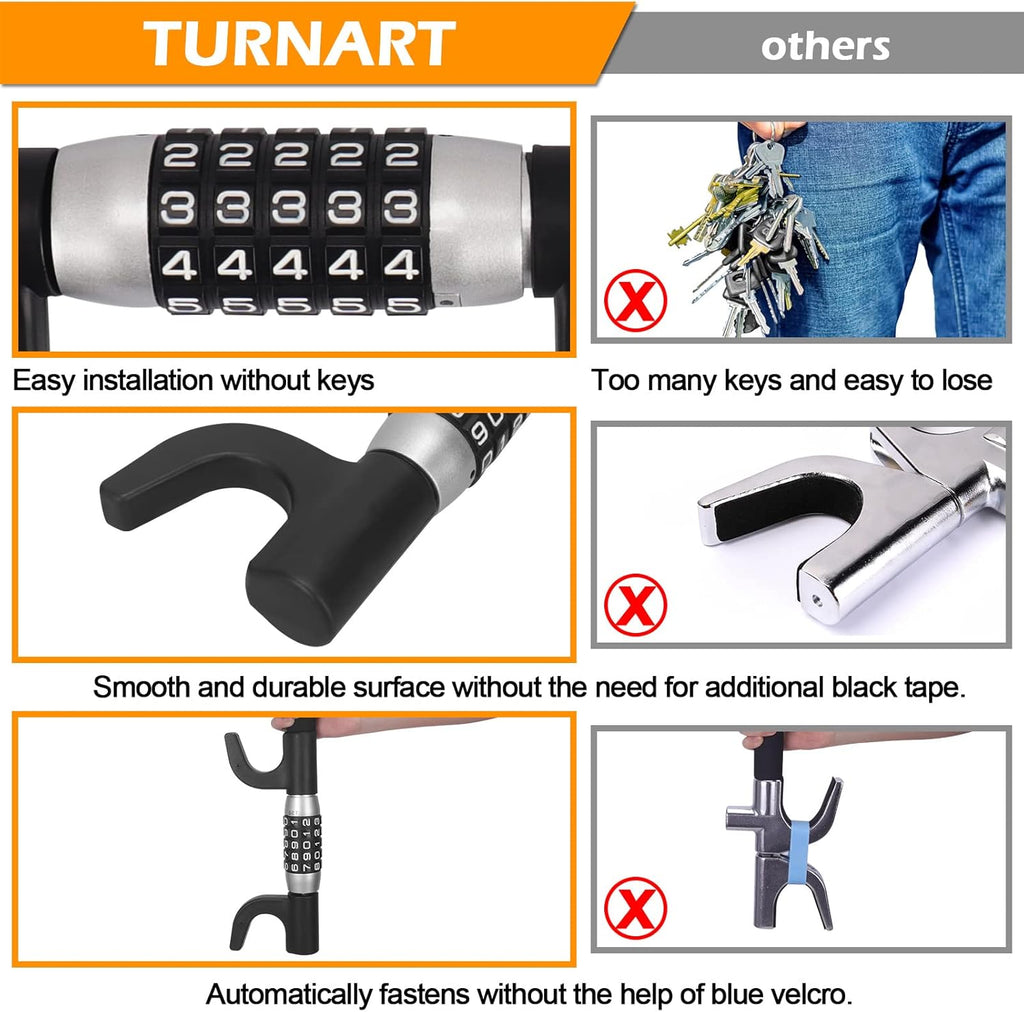 Password Heavy Duty Steering Wheel Lock B8622