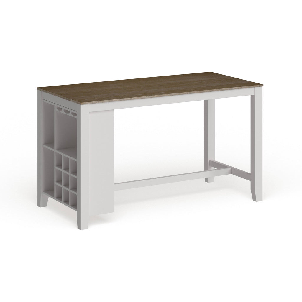 Rustic White 63 inch Kitchen Island M173273