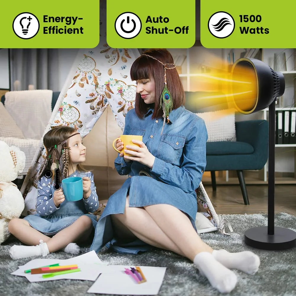 1500W Oscillating Ceramic Space Heater with Remote Control S1754