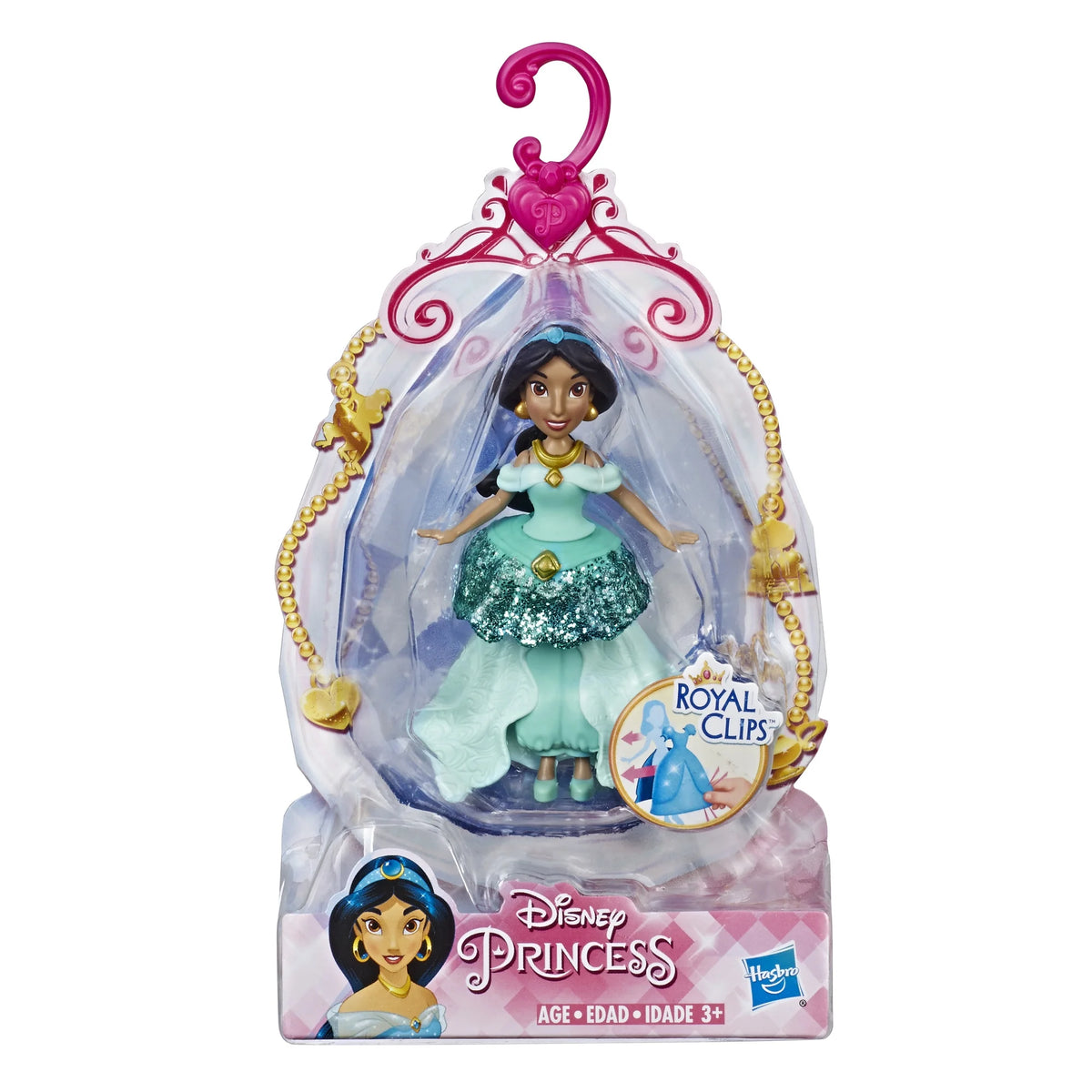 Disney Princess Jasmine Doll with Royal Clips Fashion Doll W9652