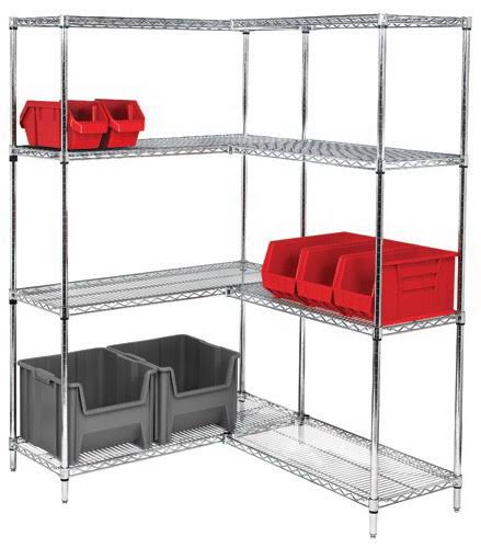 Chrome Wire Shelving Unit F70754