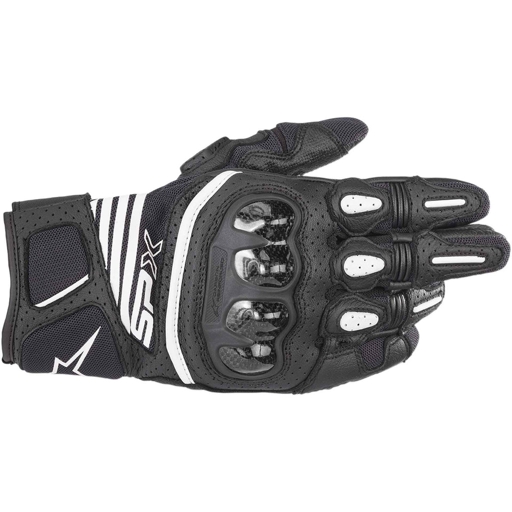 Black White Carbon Gloves S367637