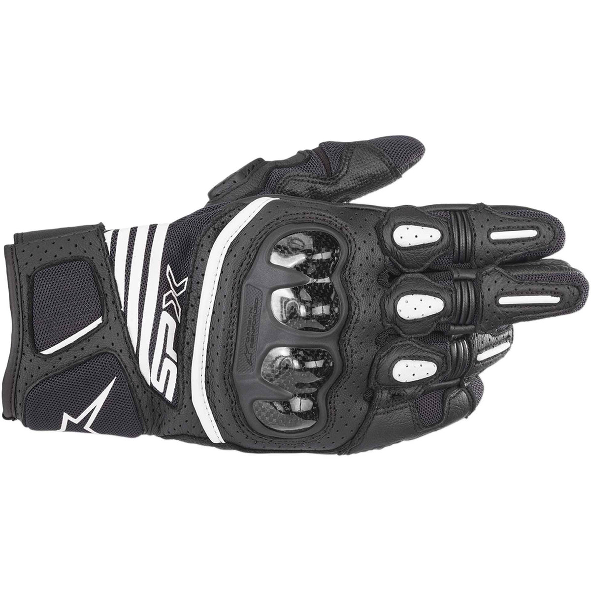 Black White Carbon Gloves S367637