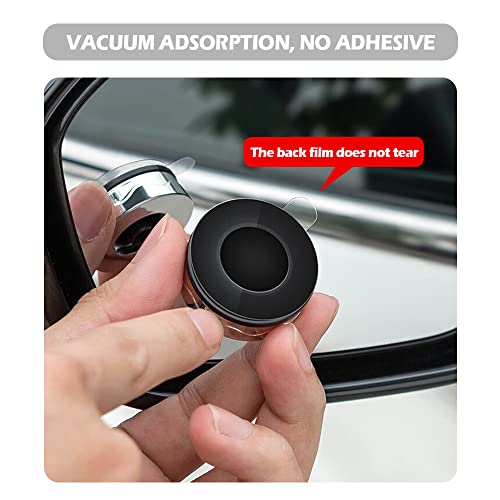 2 Pack Car Blind Spot Mirror with 9D Glass, 360° Adjustable (Black) P629113