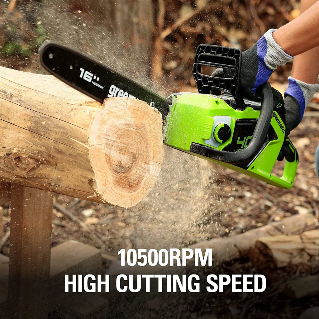 40V 16-inch Brushless Chainsaw with 4 Ah Battery and Charger B7551