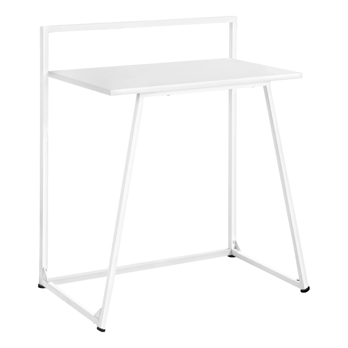 Computer Desk, 30"L, White Laminate, White Metal G572806