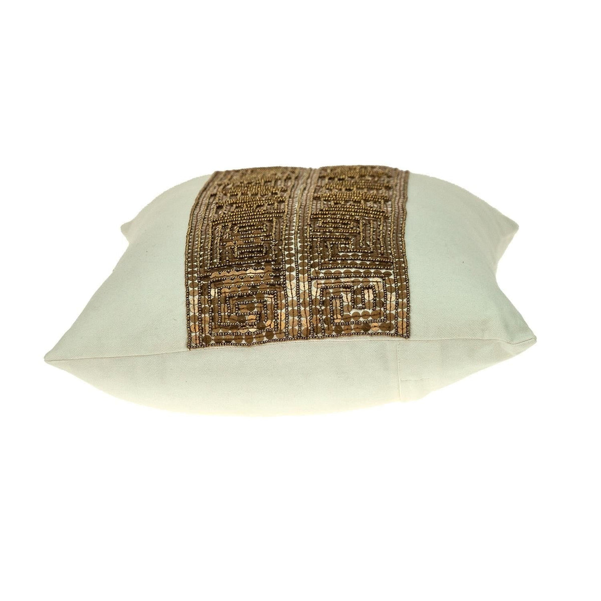 Off White Lumbar Throw Pillow G2877