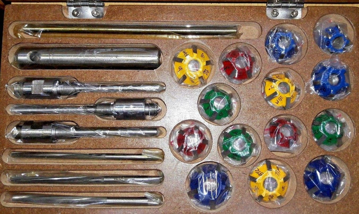 15 pcs Carbide Tipped Valve Seat Cutter Set K378136