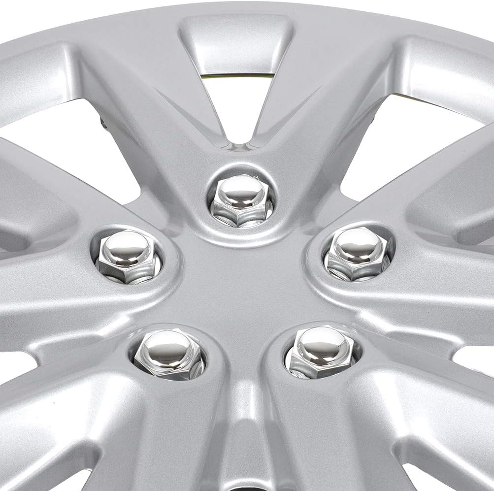 4PC Set 16 inch Silver Hubcap Wheel Cover X152542