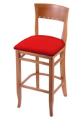 30x22 Bar Stool with Canter Red Seat Y278