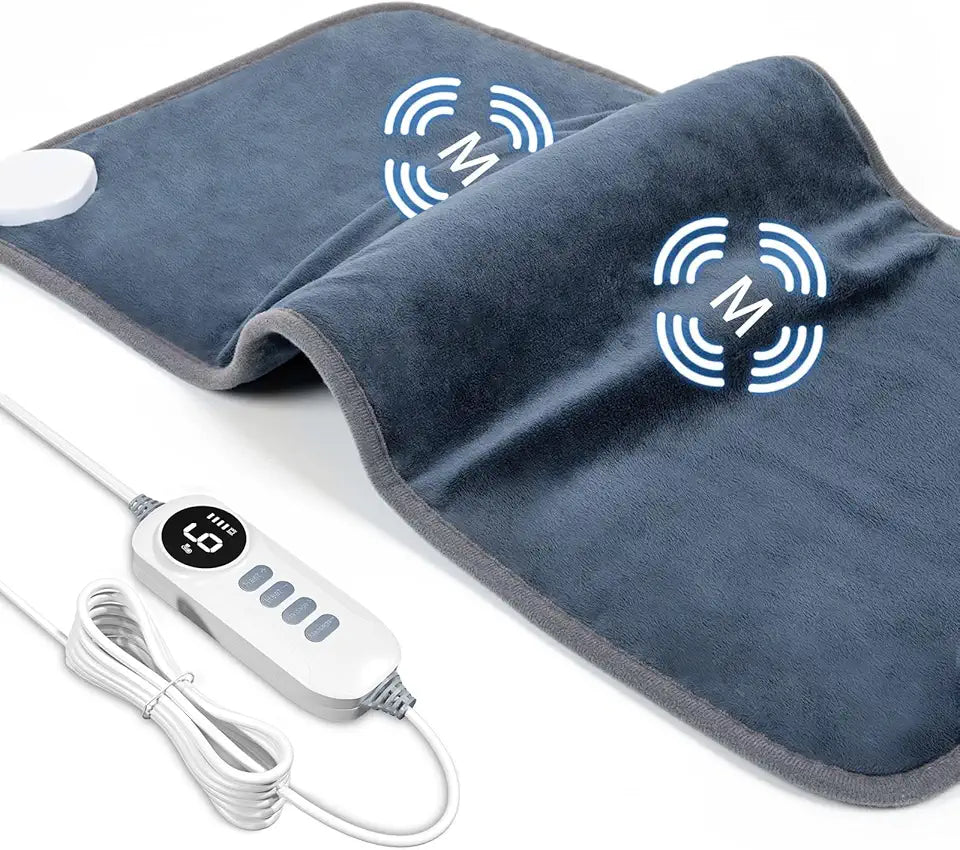 12"x 24" Electric Heated Massage Pad with 4 Modes 6 Heat Settings R510