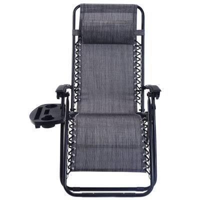 Gray Reclining Folding Zero Gravity Chair M154