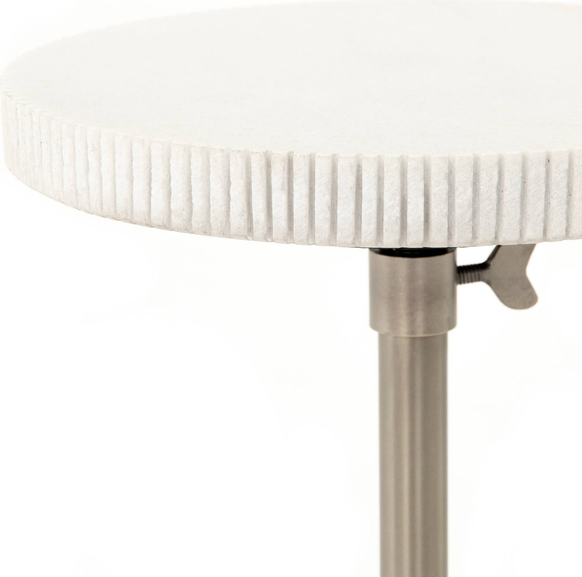 Antique Pewter Adjustable Accent Table M155