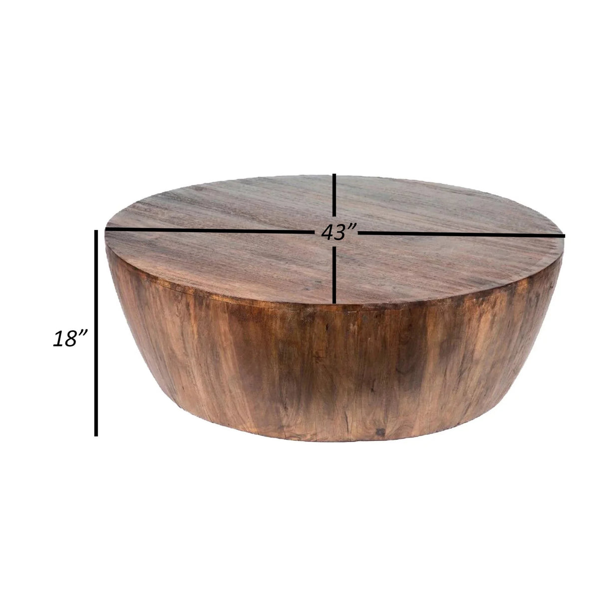 43 in. Mango Wood Coffee Table G118