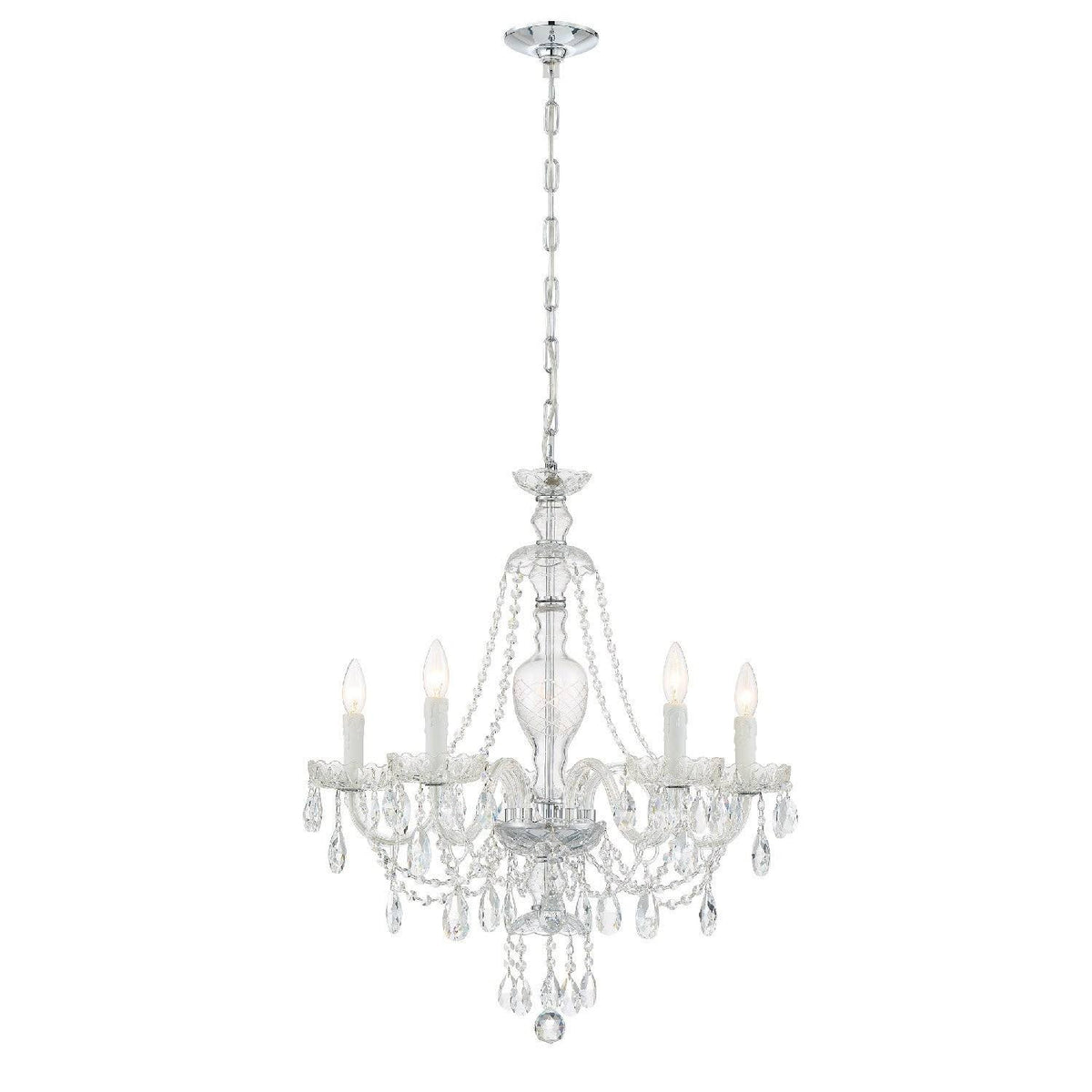 Chrome 5 Light Chandelier H994