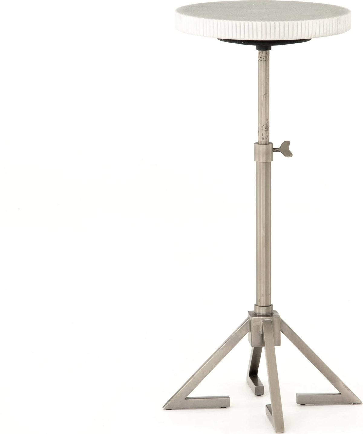 Antique Pewter Adjustable Accent Table M155