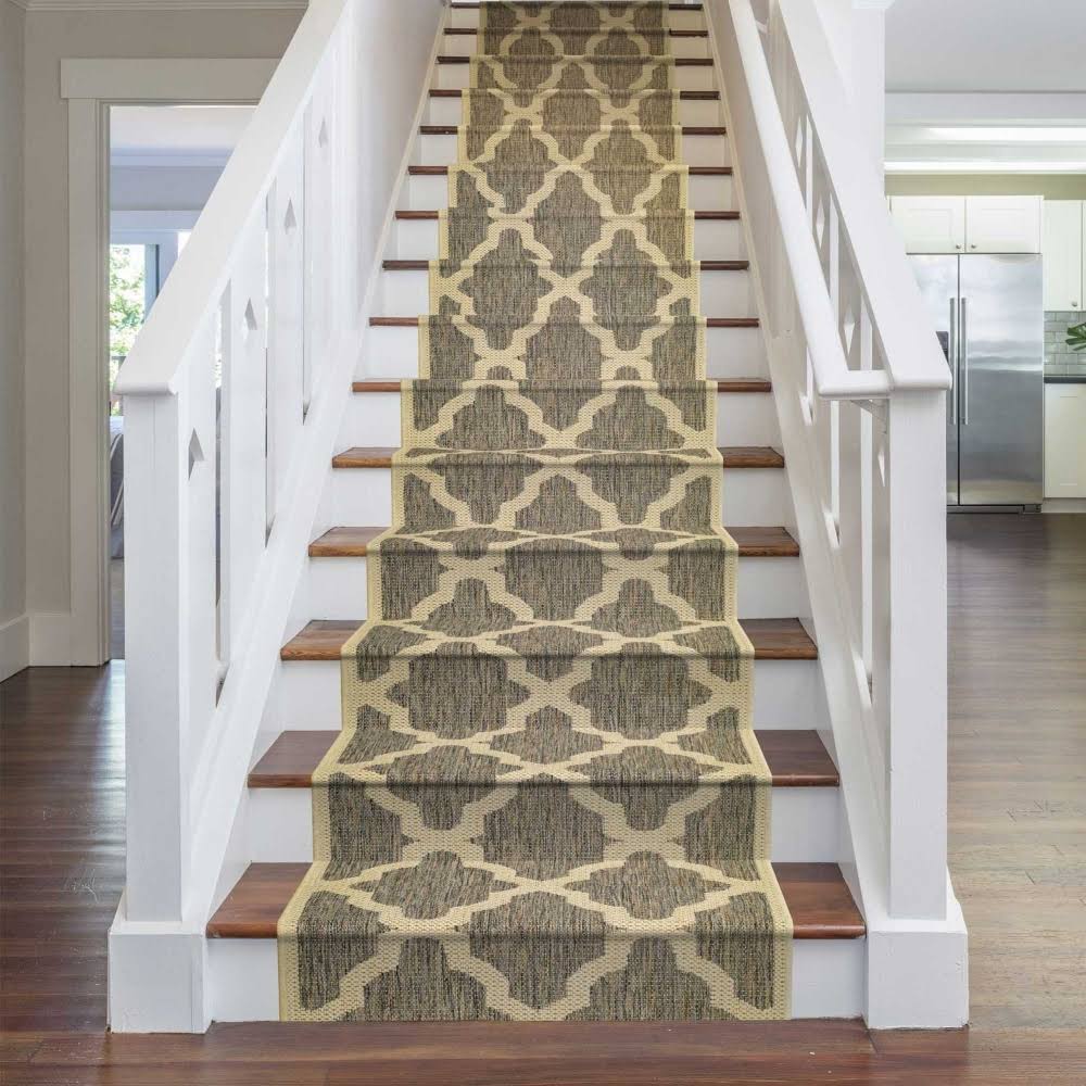 Trellis Tweed Stair Carpet Runner 2 foot K184590