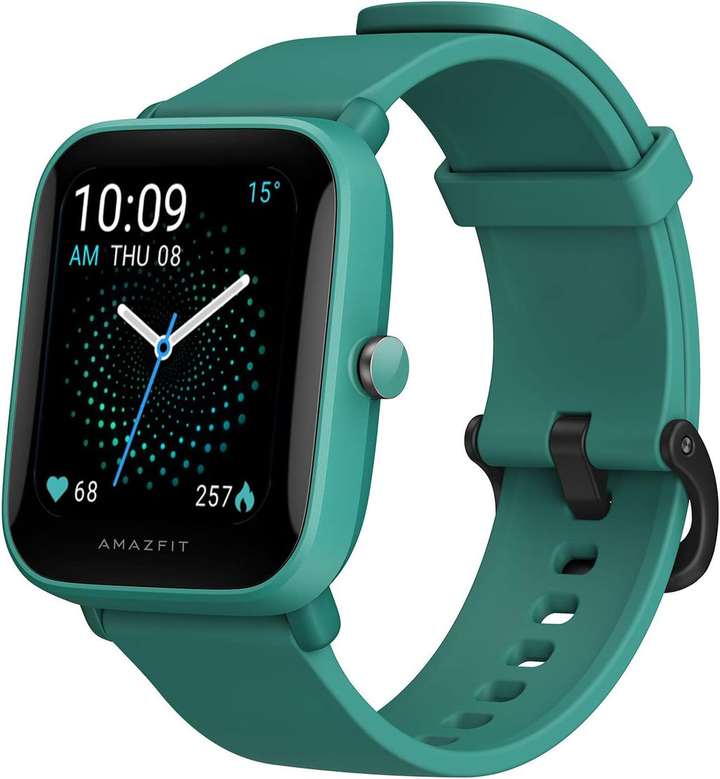 Smart Watch with Alexa Built-In, GPS Fitness Tracker, 5 ATM Water Resistant (Green) U964546