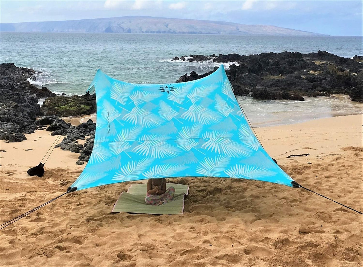 Beach Tent with Sand Anchor, Portable Canopy Sunshade - 7' x 7' O919