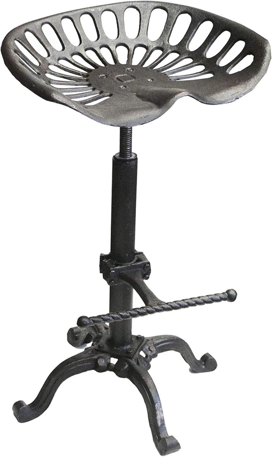 Adjustable Cast Iron Tractor Seat Stool W3177