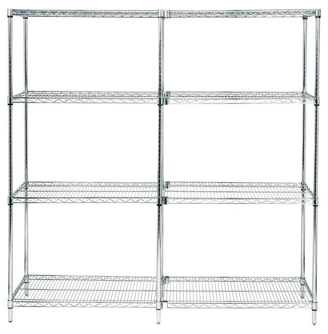 Chrome Wire Shelving Unit F70754