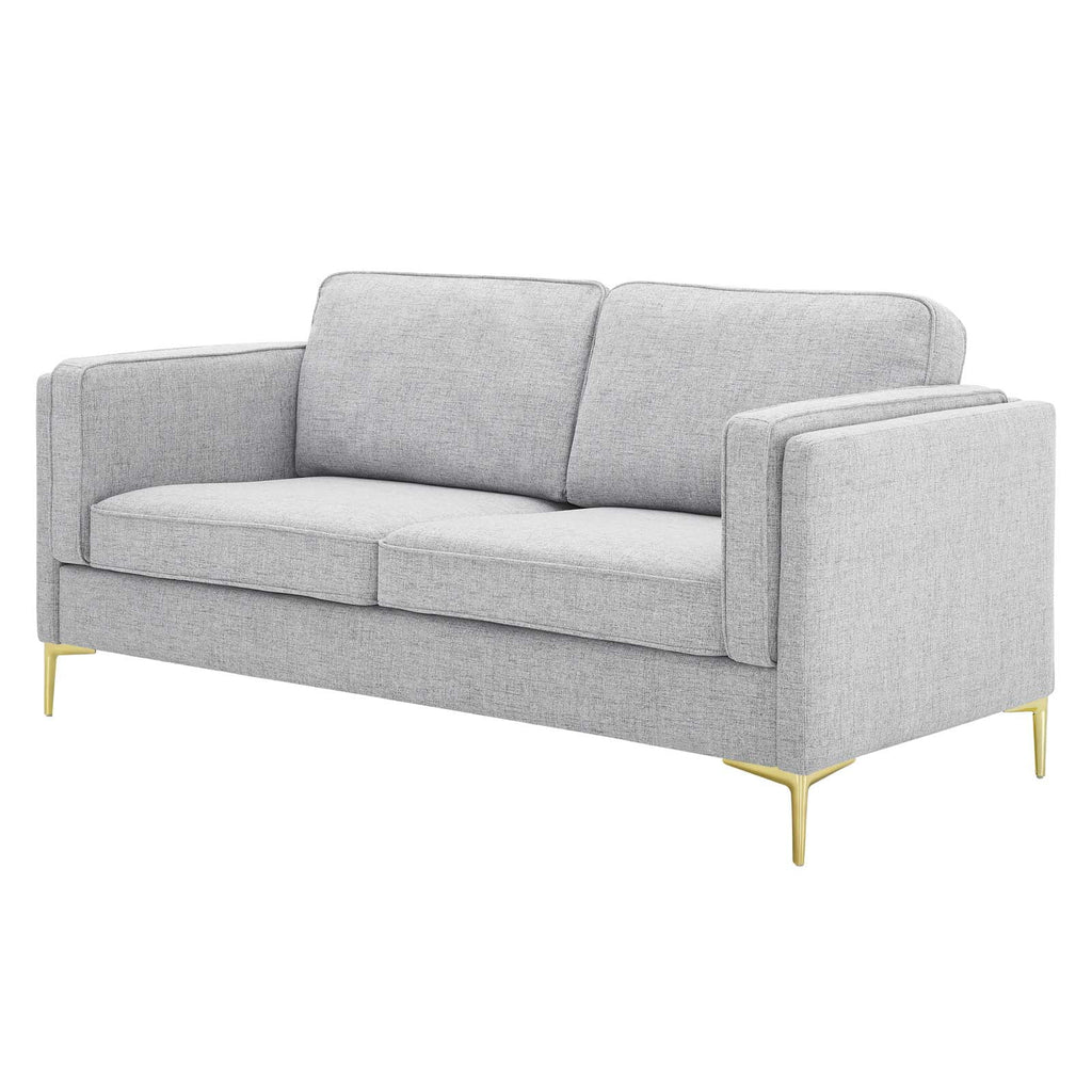 Light Grey Fabric Sofa C77258