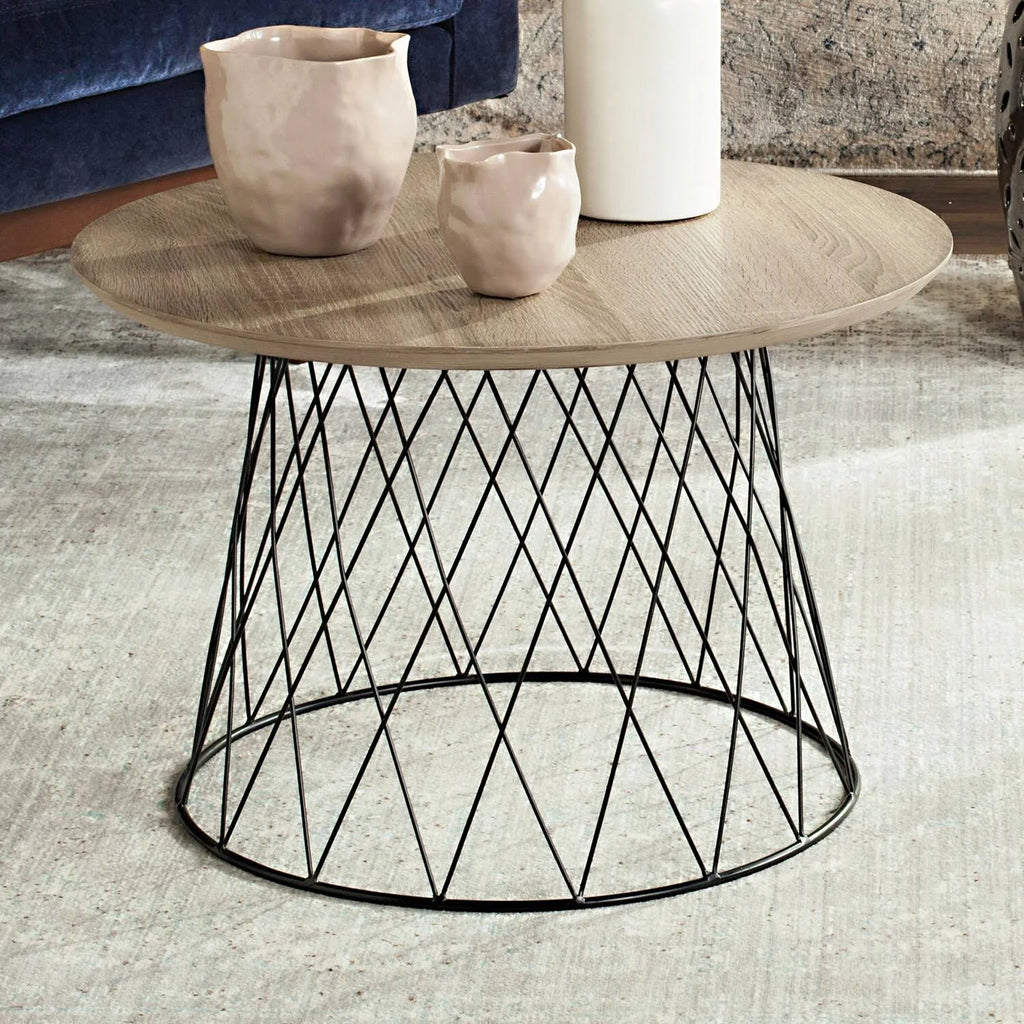 Light Grey Wood End Table N38256